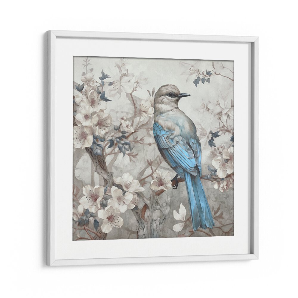 CHINOISERIE BIRD SPRING VIBES II BY ANDREA HAASE , WILDLIFE POSTERS, WILDLIFE PAINTINGS