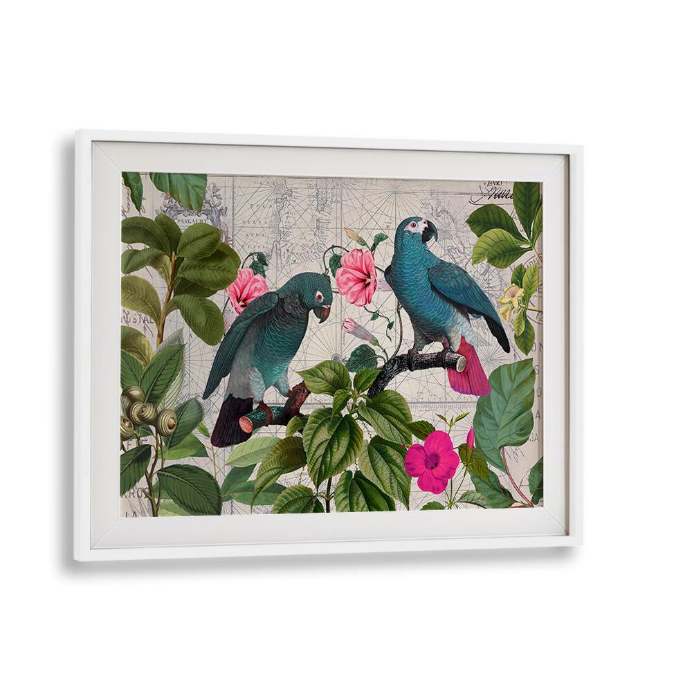 PARROTS NOSTALGIC JOURNEY KOPIE BY ANDREA HAASE , WILDLIFE POSTERS, WILDLIFE PAINTINGS