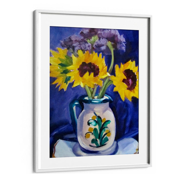 SANGRIA PITCHER , FLORAL FLOWER PAINTINGS