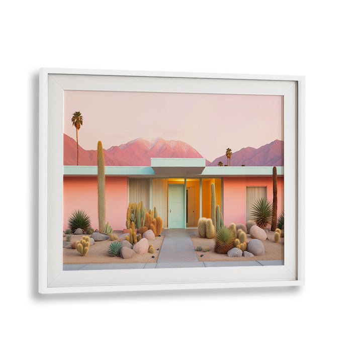 Mid-century moods come alive in this beach painting, enhancing your space with nostalgic elegance and charm.