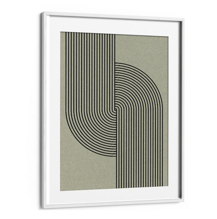 Elegant GREEN MID CENTURY MODERN, GEOMETRIC ART PRINTS showcase captivating abstract designs for stylish home decor.