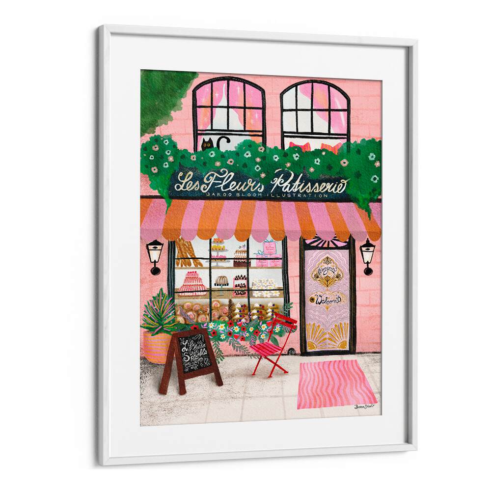 BAKE SHOP FRONT BY BAROO BLOOM , CAFE ART PRINTS , CAFE POSTERS