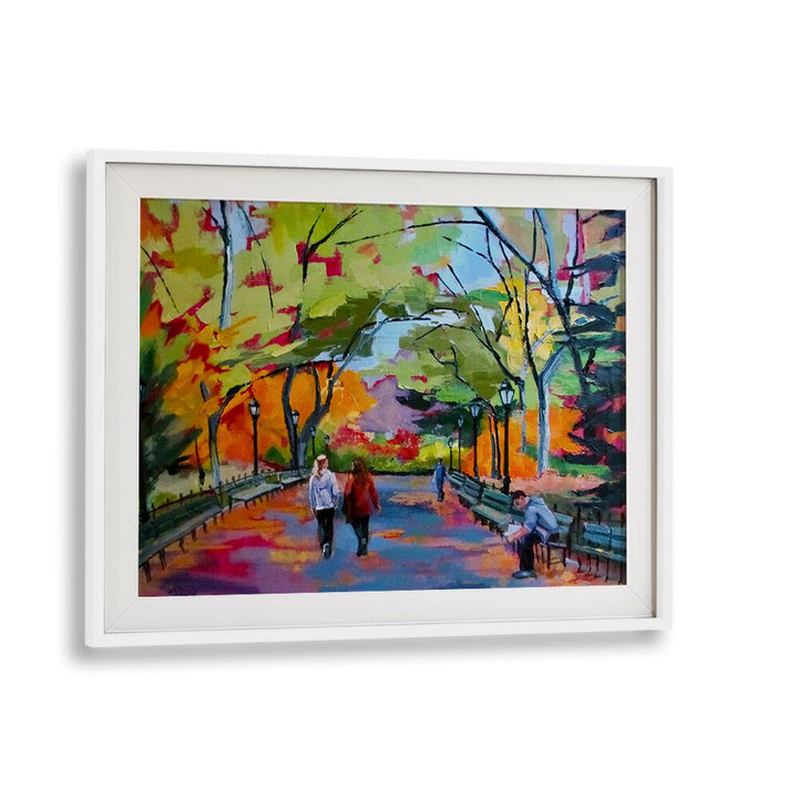 CENTRAL PARK WALK , LANDSCAPE PAINTINGS