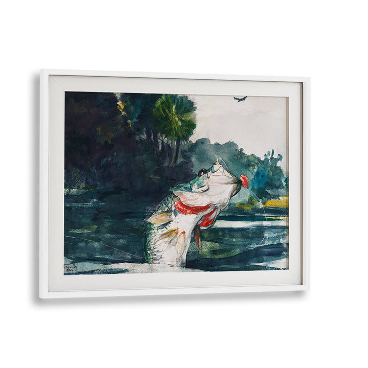 LIFE-SIZE BLACK BASS (1904)  , VINTAGE PAINTINGS