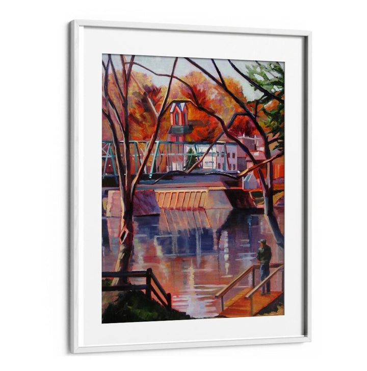 VIEW FROM LAMBERTVILLE , LANDSCAPE PAINTINGS