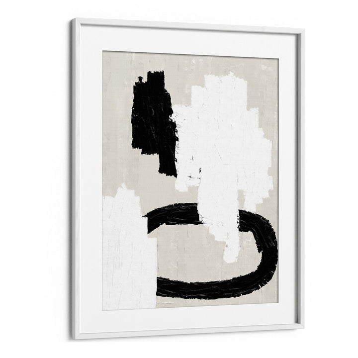 ABSTRACT BEIGE AND BLACK PAINTING , ABSTRACT PAINTINGS