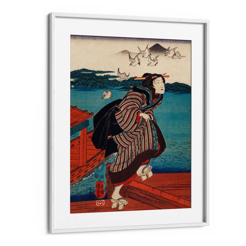 SANBASHI NO ONNA BY UTAGAWA KUNIYOSHI (1753-1806), JAPANESE PAINTINGS