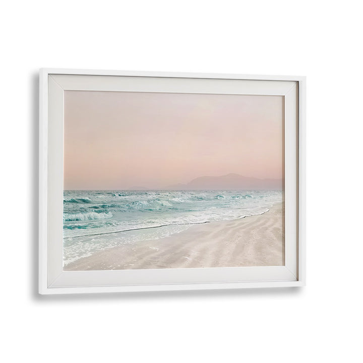 Serene coastal scene from BEACH VIBES VI, BEACH PAINTINGS, capturing tranquil waves and soft sands.