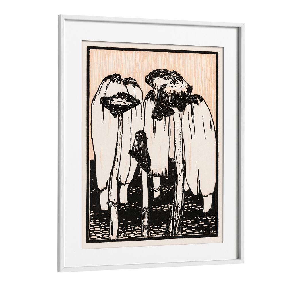 INK MUSHROOMS (1915)  , VINTAGE PAINTINGS