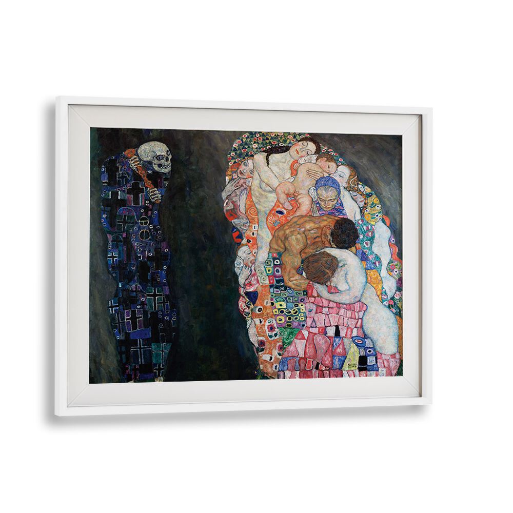 DEATH AND LIFE (1910-1915) BY GUSTAV KLIMT , VINTAGE PAINTINGS