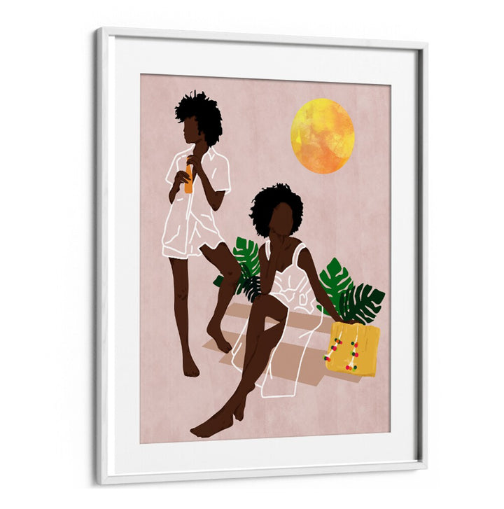 SUNLIT QUEENS , BOHO ART PAINTINGS