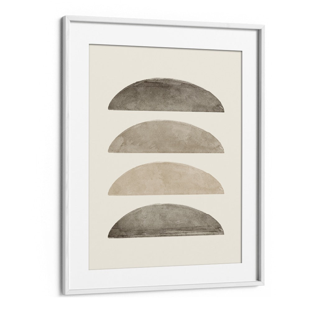 SAND DUNE SYMPHONY III, GEOMETRIC ART PRINTS showcase elegant abstract shapes in a stylish frame for modern decor.