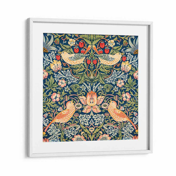 STRAWBERRY THIEF PATTERN (1883) , WILLIAM MORRIS PAINTINGS , ARTWORKS BY WILLIAM MORRIS