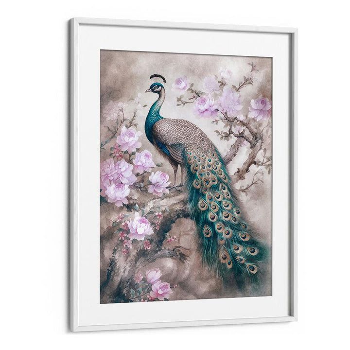 PEACOCKS ROMANCE , ANIMAL PAINTINGS