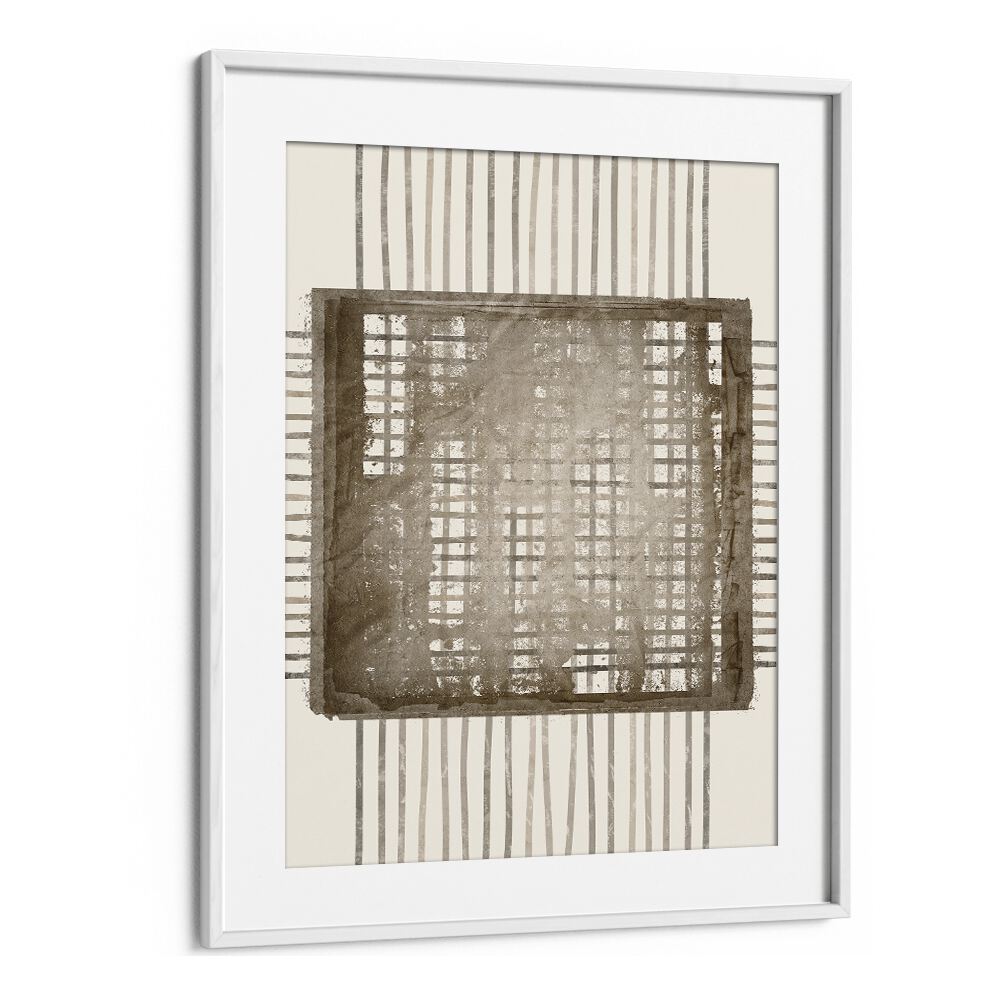 Stylish COCOA ROPES III, GEOMETRIC ART PRINTS featuring abstract shapes, perfect for modern home decor.