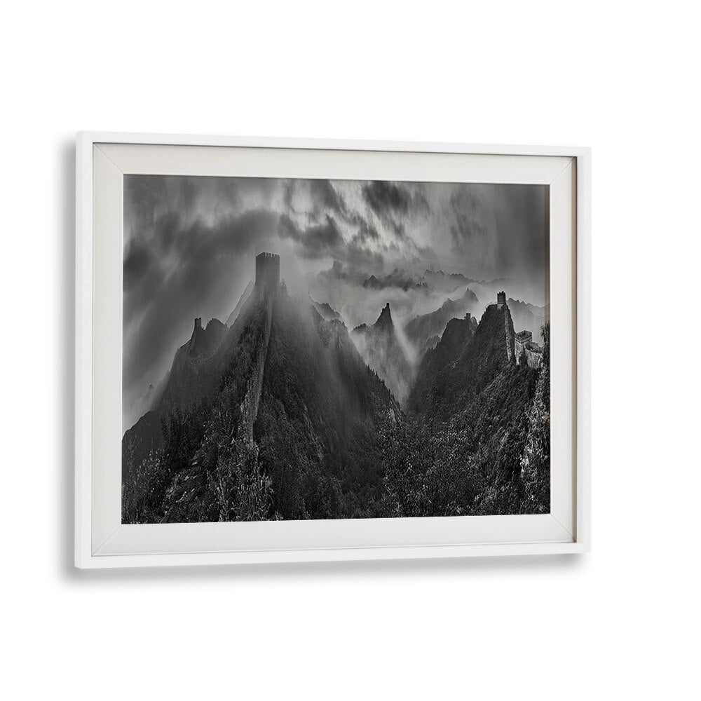 Misty Morning at Great Wall, photography prints showcasing tranquil dawn landscapes for your home decor.