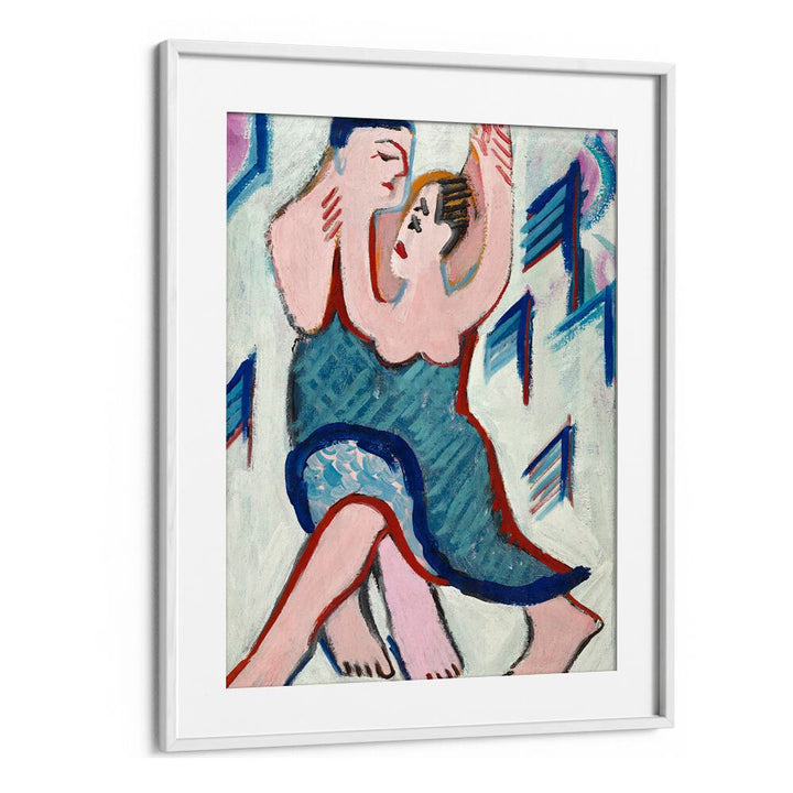 DANCING COUPLE IN THE SNOW, REVERSE (CA.1928–1929)  , VINTAGE PAINTINGS