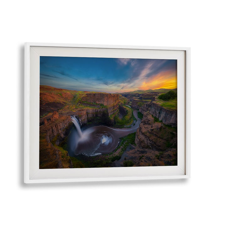 SUNSET AT PALOUSE FALLS BY MICHAEL ZHENG , LANDSCAPE PHOTO PRINTS