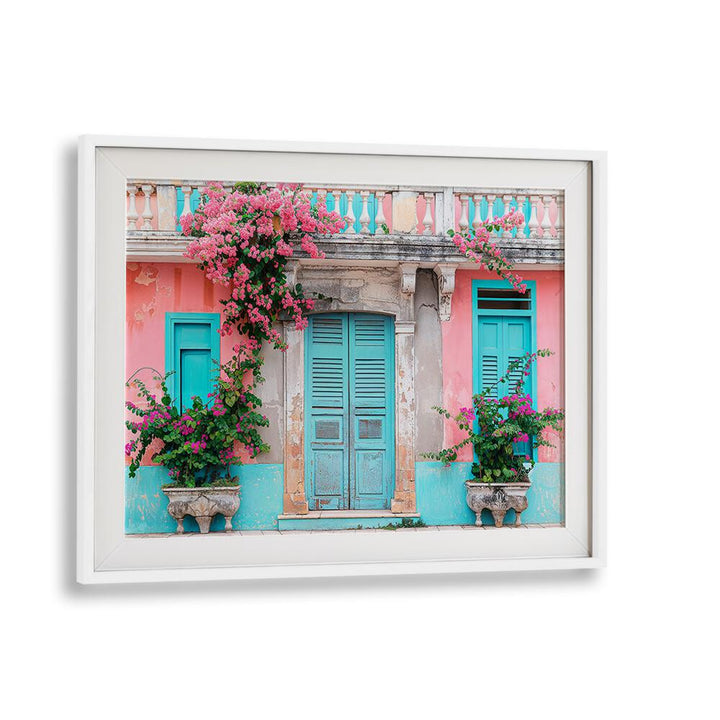 PASTEL COLONIAL FACADE , BEACH PAINTINGS