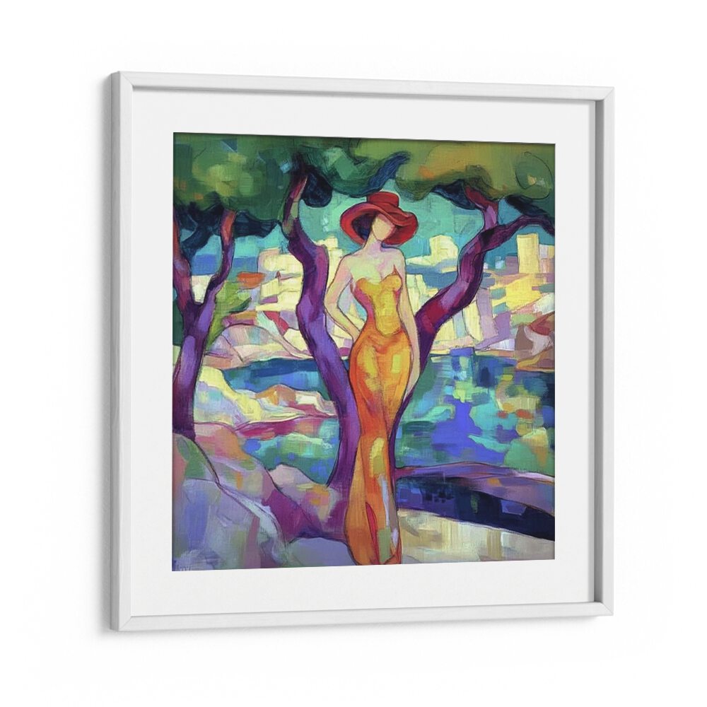 Elegant WOMAN IN YELLOW dress showcased in a vibrant scene, perfect for making a bold statement. Ideal for modern women.
