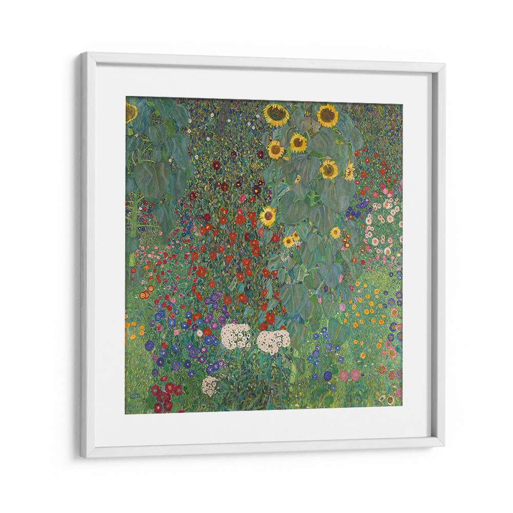 FARM GARDEN WITH SUNFLOWERS (1907) , VINTAGE PAINTINGS