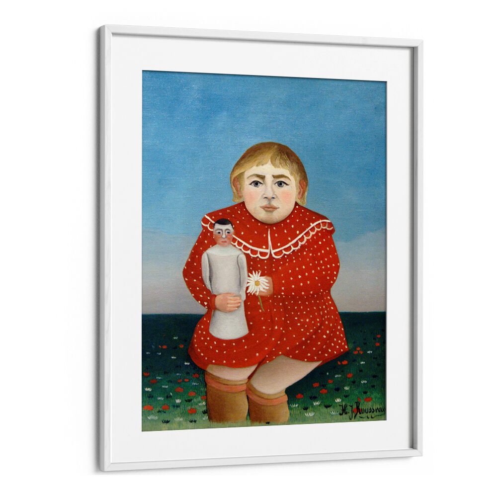 CHILD WITH DOLL (1906) , VINTAGE PAINTINGS