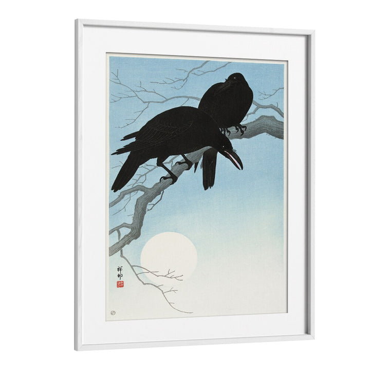 TWO CROWS ON A BRANCH (1927)  , JAPANESE PAINTINGS , JAPANESE ART PRINTS