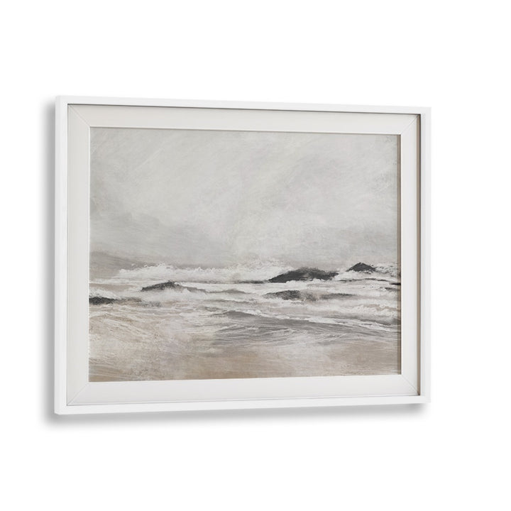 Transform your space with SEPTEMBER COAST, ABSTRACT PAINTINGS showcasing serene coastal landscapes in soft hues.