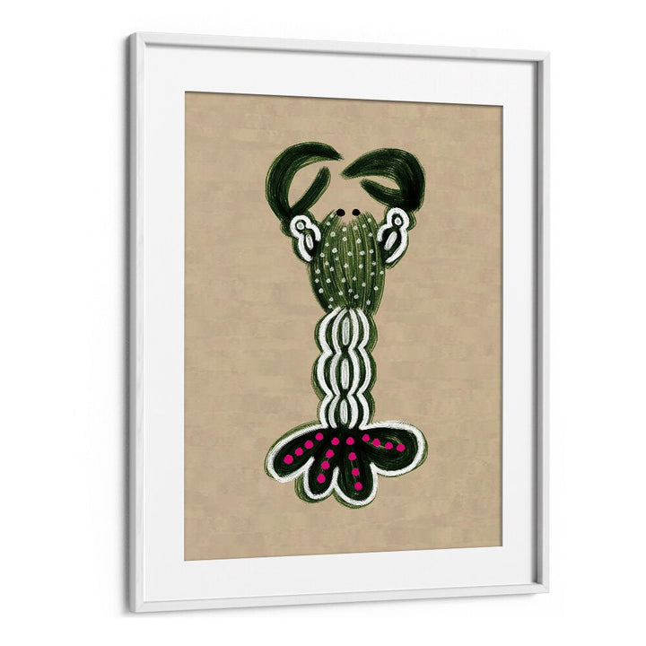 Brighten your space with GREEN LOBSTER, KITCHEN POSTERS, perfect for seafood lovers and stylish decor.