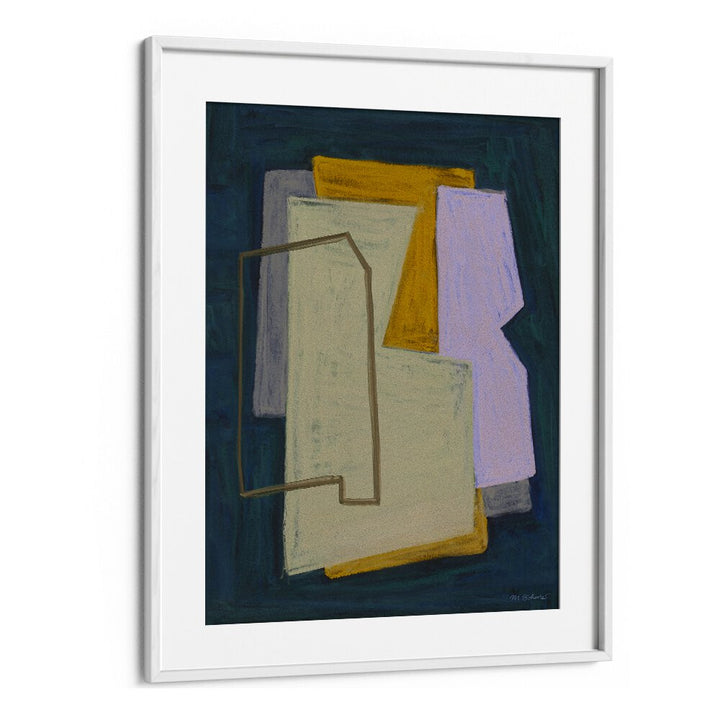 CHALK AND SHAPES I , ABSTRACT PAINTINGS