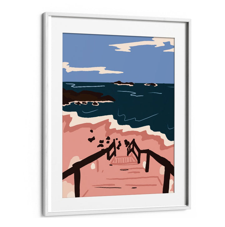 Serene OCEAN BLUES, LANDSCAPE PAINTINGS showcase tranquil beach scenes, enhancing any home decor with elegance.
