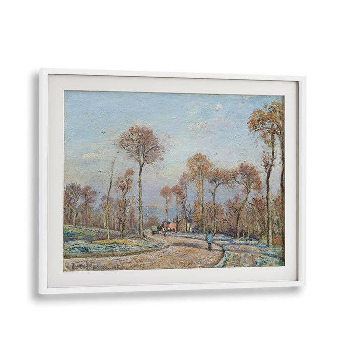 THE ROAD TO VERSAILLES, LOUVECIENNES MORNING FROST (1871) , VINTAGE PAINTINGS
