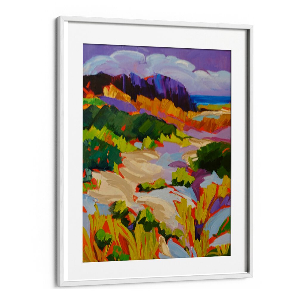 OVER THE DUNES II , LANDSCAPE PAINTINGS