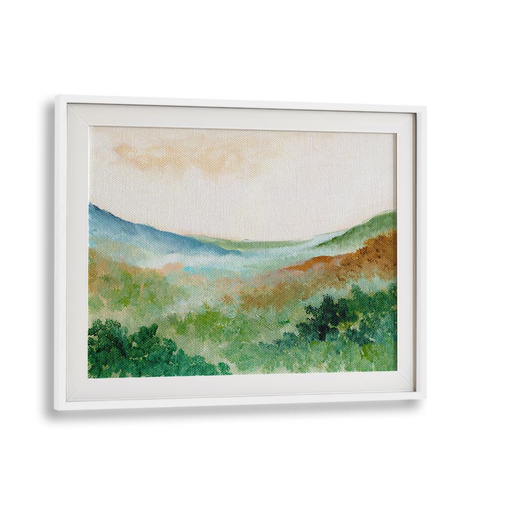 MIST OVER MEADOWS , LANDSCAPE PAINTINGS