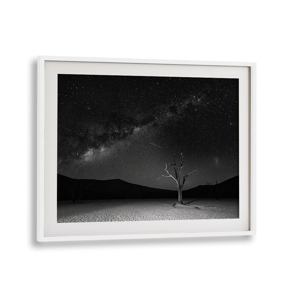 Stunning ORIGINS, PHOTOGRAPHY PRINTS showcasing the Milky Way over Deadvlei, Namibia, by Fegari. Perfect for cosmic art lovers.