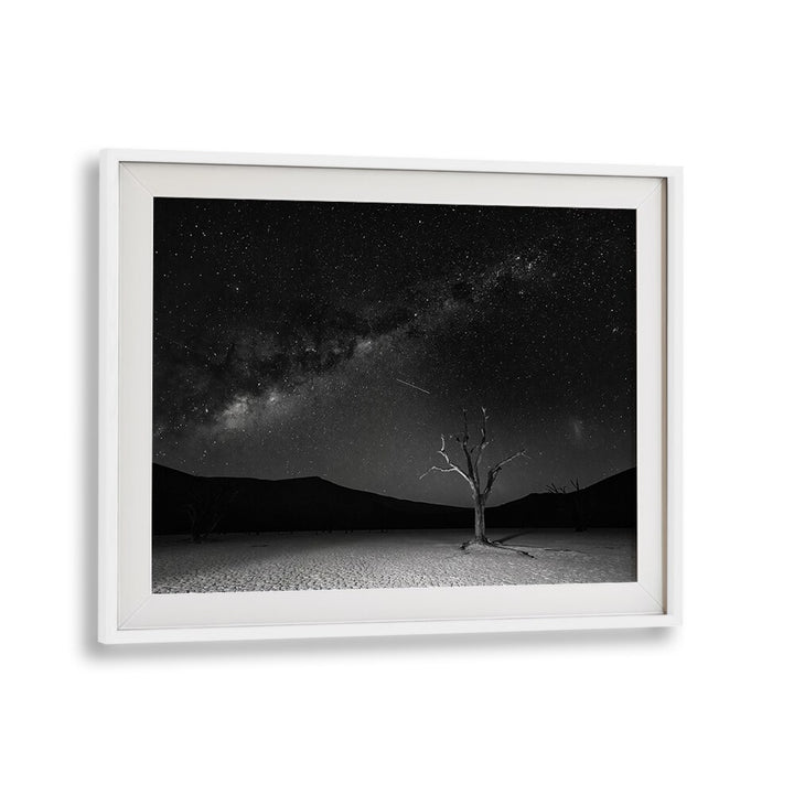 Stunning ORIGINS, PHOTOGRAPHY PRINTS showcasing the Milky Way over Deadvlei, Namibia, by Fegari. Perfect for cosmic art lovers.