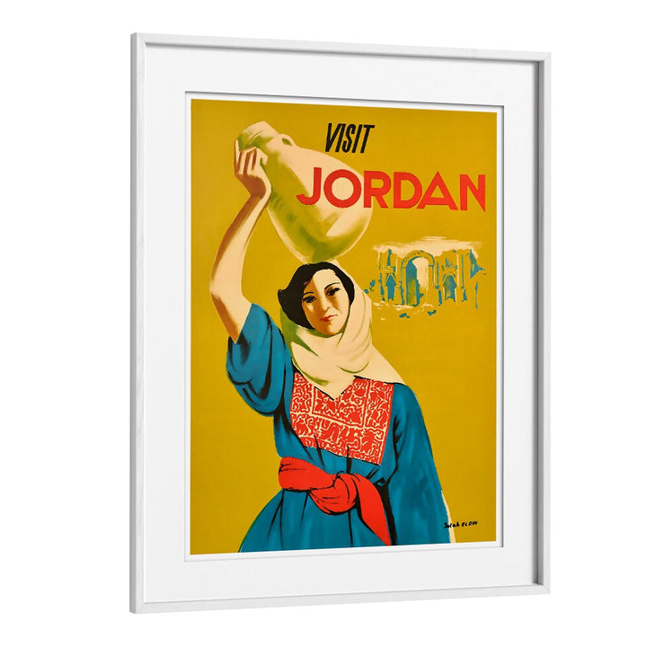 Colorful VISIT JORDAN, VINTAGE TRAVEL POSTERS showcasing cultural heritage and breathtaking landscapes. Perfect for any space.