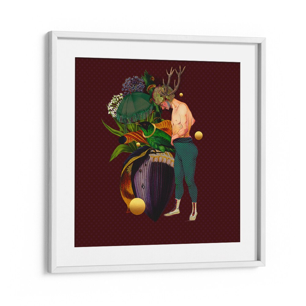 Whimsical artwork from ENCHANTED FOREST VI, PORTRAITS, blending nature and fantasy for enchanting decor.