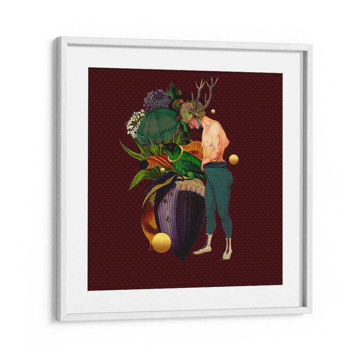Whimsical artwork from ENCHANTED FOREST VI, PORTRAITS, blending nature and fantasy for enchanting decor.