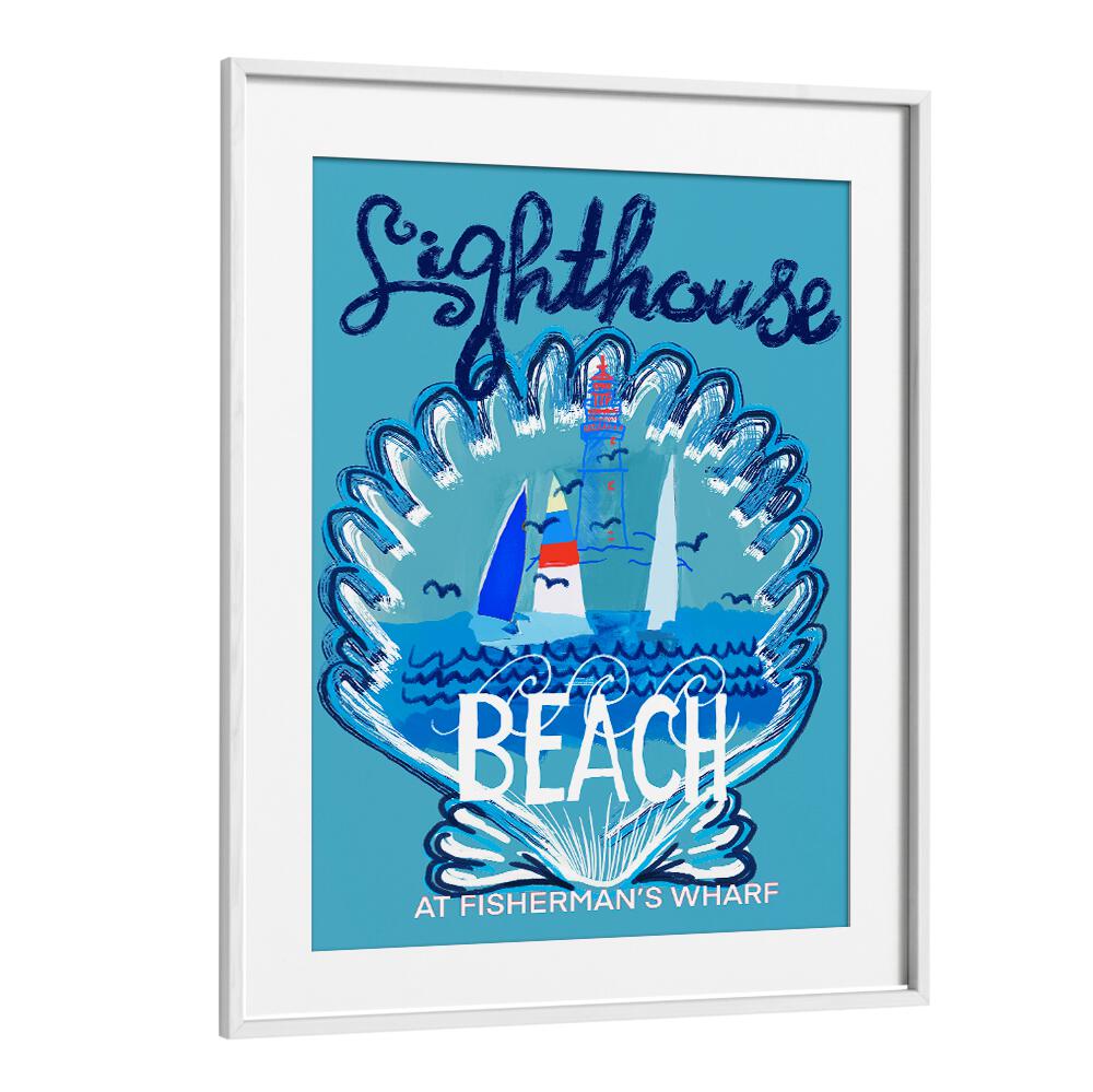 Colorful LIGHTHOUSE II, BEACH PAINTINGS showcasing a vibrant coastal scene to enhance your home decor.