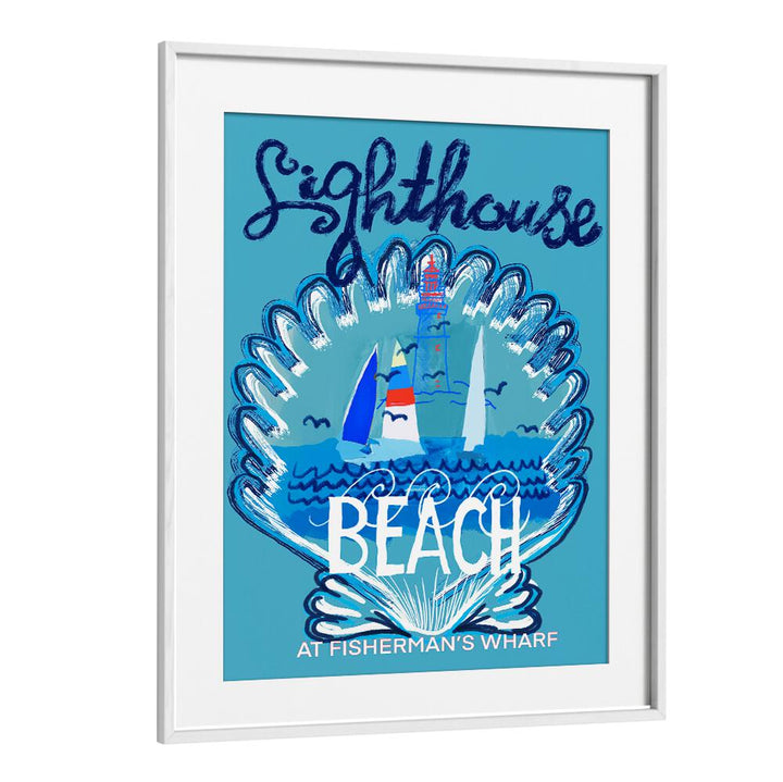 Colorful LIGHTHOUSE II, BEACH PAINTINGS showcasing a vibrant coastal scene to enhance your home decor.