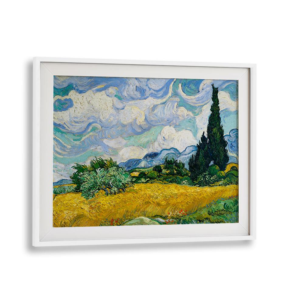 VINCENT VAN GOGH'S WHEAT FIELD WITH CYPRESSES (1889),  VINTAGE PAINTINGS