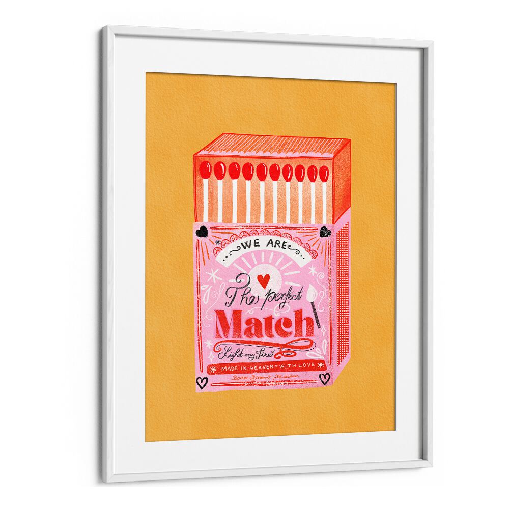 MATCH BOX - THE PERFECT MATCH BY BAROO BLOOM , WALL ART PRINTS