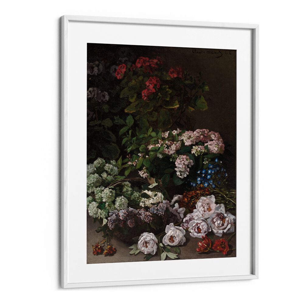 SPRING FLOWERS (1864) , VINTAGE PAINTINGS