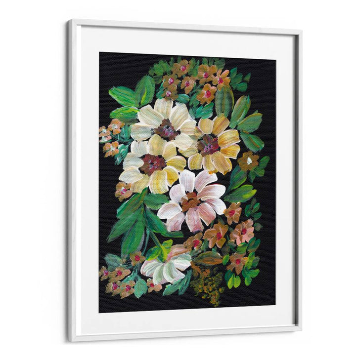 PAINTED FLOWERS , FLORAL FLOWER PAINTINGS