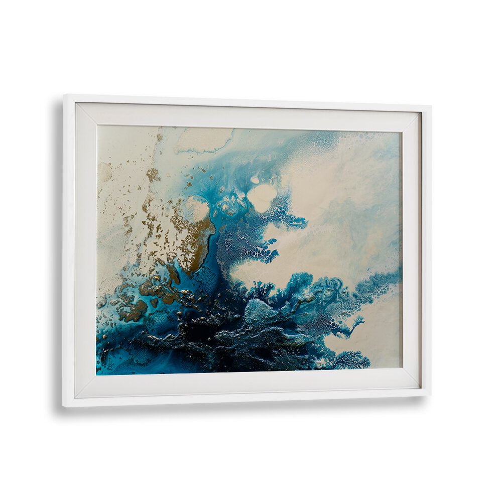 Transform your space with BLUE OCEAN ROYAL ESCAPE, an exquisite abstract painting showcasing soothing blue tones.