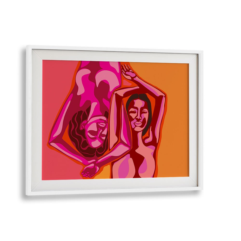 Vibrant artwork featuring two figures, showcasing the beauty of MARIA A KARLA, PORTRAITS & FIGURATIVE ILLUSTRATIONS.