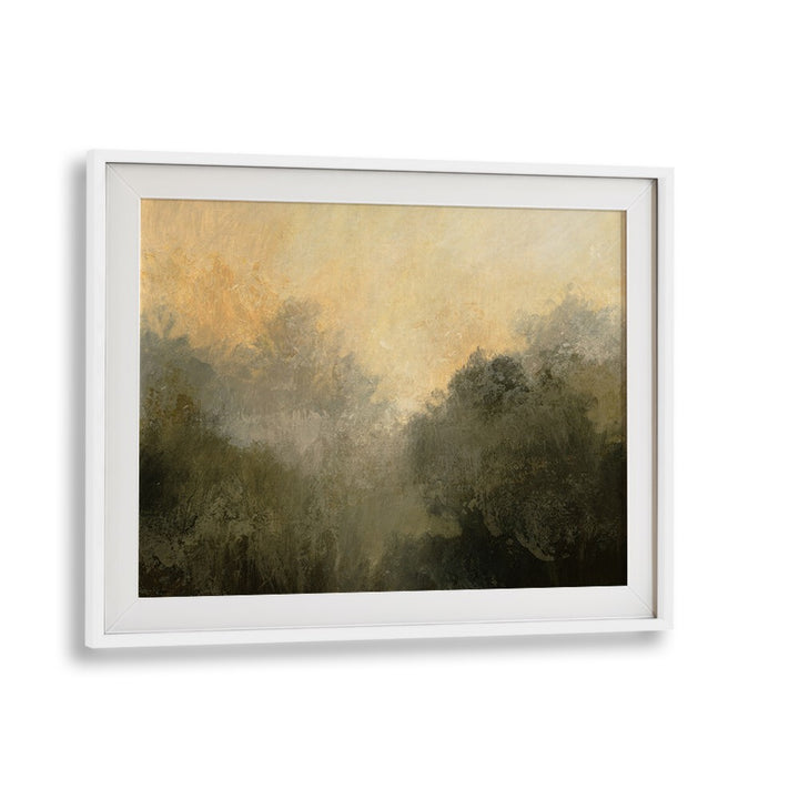 Stunning DEVON WOOD, ABSTRACT PAINTINGS in a white frame, perfect for enhancing any living space's elegance.