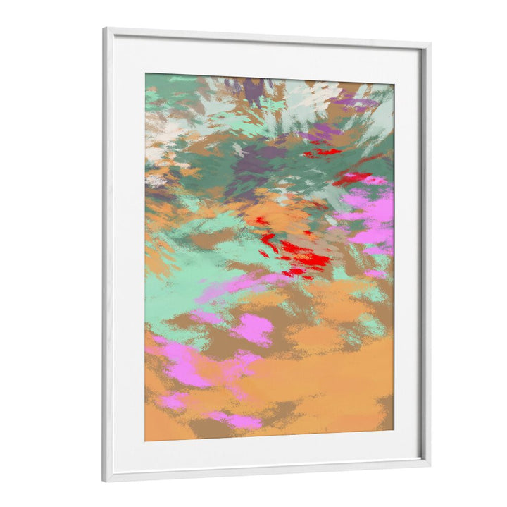Vibrant LAZY SUMMER DAYS II, ABSTRACT PAINTINGS capturing warm sunshine and carefree moments, perfect for summer decor.