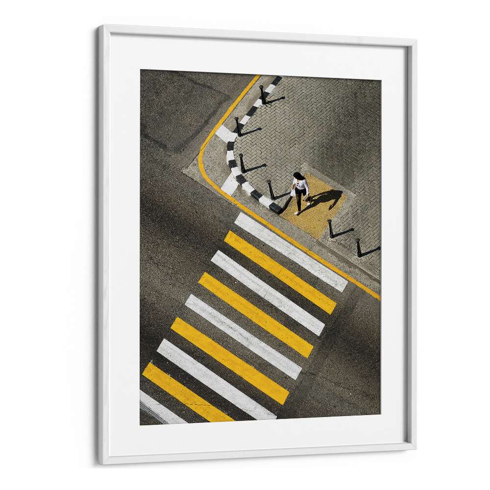 Christian Meermann painting - WOMAN PASSING CROSSWALK by Asianmonk